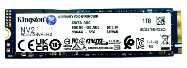 Kingston 1TB SSD 2280 M.2 interne PCIe 4.0 NVMe 1000GB für Notebook, Laptop, PC