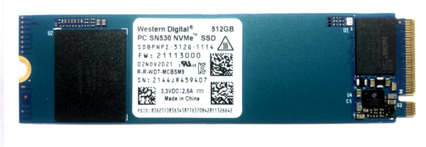 512GB SSD NVMe Western Digital 2280 M.2 intern PCIe für Notebook Laptop Computer